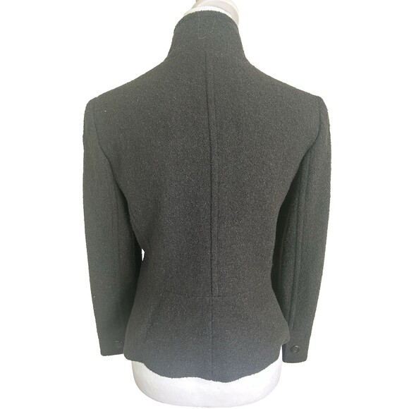 Petite Sophisticate Women's Wool Blend Boucle Lined Jacket  Black Size 0 - Picture 4 of 9